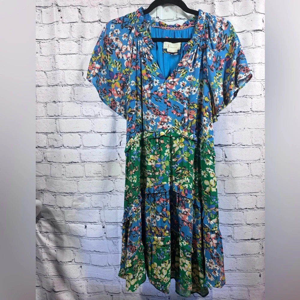 Anthropologie Robin Tiered Mini Dress - Picture 2 of 10